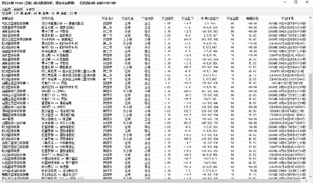 凹凸火箭篮球单边全自动扫货软件